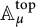 upper A Subscript mu Superscript t o p