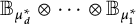 upper B Subscript mu Sub Subscript d Sub Superscript asterisk Baseline circled times midline horizontal ellipsis circled times upper B Subscript mu 1 Sub Superscript asterisk