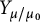 upper Y Subscript mu divided by mu 0