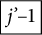 backslash fbox dollar sign j dollar sign prime dollar sign minus dollar sign 1