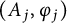 left parenthesis upper A Subscript j Baseline comma phi Subscript j Baseline right parenthesis