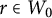 r element of upper W 0