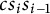 c s Subscript i Baseline s Subscript i minus 1
