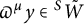 pi Superscript mu Baseline y element of Superscript upper S Baseline upper W overtilde