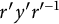 r prime y prime r Superscript prime negative 1
