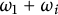 omega 1 plus omega Subscript i