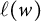 script l left parenthesis w right parenthesis