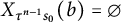upper X Subscript tau Sub Superscript n minus 1 Subscript s 0 Baseline left parenthesis b right parenthesis equals backslash emptyset