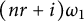 left parenthesis n r plus i right parenthesis omega 1