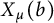 upper X Subscript mu Baseline left parenthesis b right parenthesis