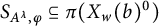 upper S Subscript upper A Sub Superscript lamda Subscript comma phi Baseline subset of or equal to pi left parenthesis upper X Subscript w Baseline left parenthesis b right parenthesis Superscript 0 Baseline right parenthesis