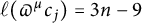 script l left parenthesis pi Superscript mu Baseline c Subscript j Baseline right parenthesis equals 3 n minus 9