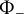 upper Phi Subscript minus