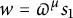 w equals pi Superscript mu Baseline s 1