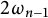 2 omega Subscript n minus 1