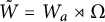 upper W overtilde equals upper W Subscript a Baseline right normal factor semidirect product upper Omega