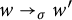 w right arrow Subscript sigma Baseline w prime