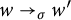 w right arrow Subscript sigma Baseline w prime