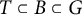 upper T subset of upper B subset of upper G