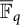 ModifyingAbove bar With bar double struck upper F q