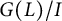 upper G left parenthesis upper L right parenthesis divided by upper I