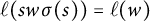 script l left parenthesis s w sigma left parenthesis s right parenthesis right parenthesis equals script l left parenthesis w right parenthesis