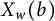 upper X Subscript w Baseline left parenthesis b right parenthesis