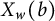upper X Subscript w Baseline left parenthesis b right parenthesis