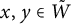 x comma y element of upper W overtilde