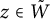 z element of upper W overtilde