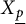 upper X Subscript ModifyingBelow p With ̲