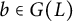 b element of upper G left parenthesis upper L right parenthesis