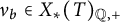 nu Subscript b Baseline element of upper X Subscript asterisk Baseline left parenthesis upper T right parenthesis Subscript double struck upper Q comma plus