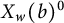 upper X Subscript w Baseline left parenthesis b right parenthesis Superscript 0