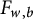 upper F Subscript w comma b