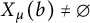 upper X Subscript mu Baseline left parenthesis b right parenthesis not equals backslash emptyset