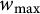 w Subscript max