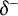 delta Superscript minus