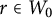 r element of upper W 0