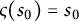 final sigma left parenthesis s 0 right parenthesis equals s 0