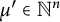 mu prime element of upper N Superscript n