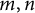 m comma n