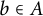 b element of upper A