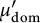 mu prime Subscript backslash operatorname d o m