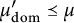 mu prime Subscript backslash operatorname d o m Baseline precedes above single line equals mu