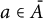 a element of upper A overbar