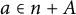 a element of n plus upper A