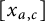 x Subscript a comma c