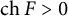 backslash operatorname c h upper F greater than 0