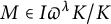 upper M element of upper I pi Superscript lamda Baseline upper K divided by upper K